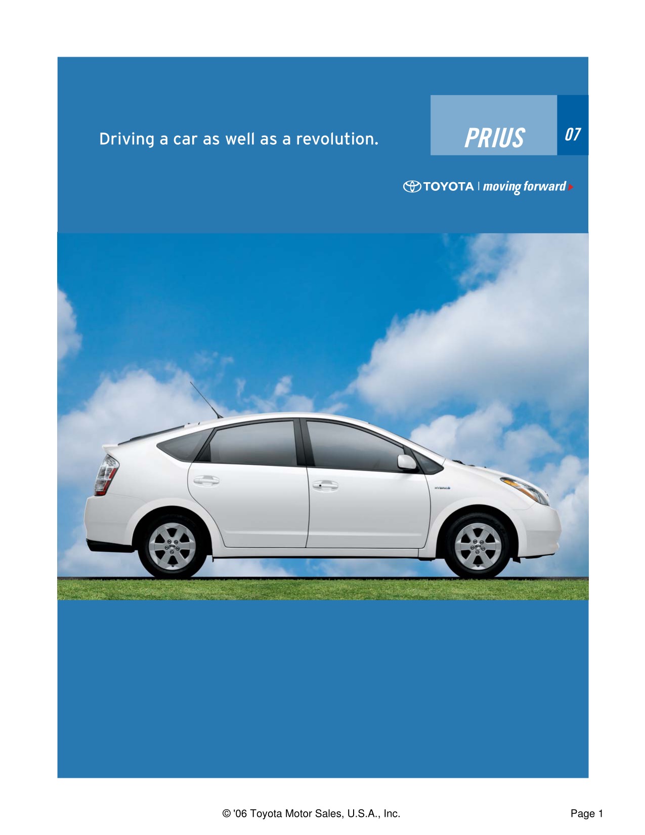 2007 Toyota Prius Brochure Page 7